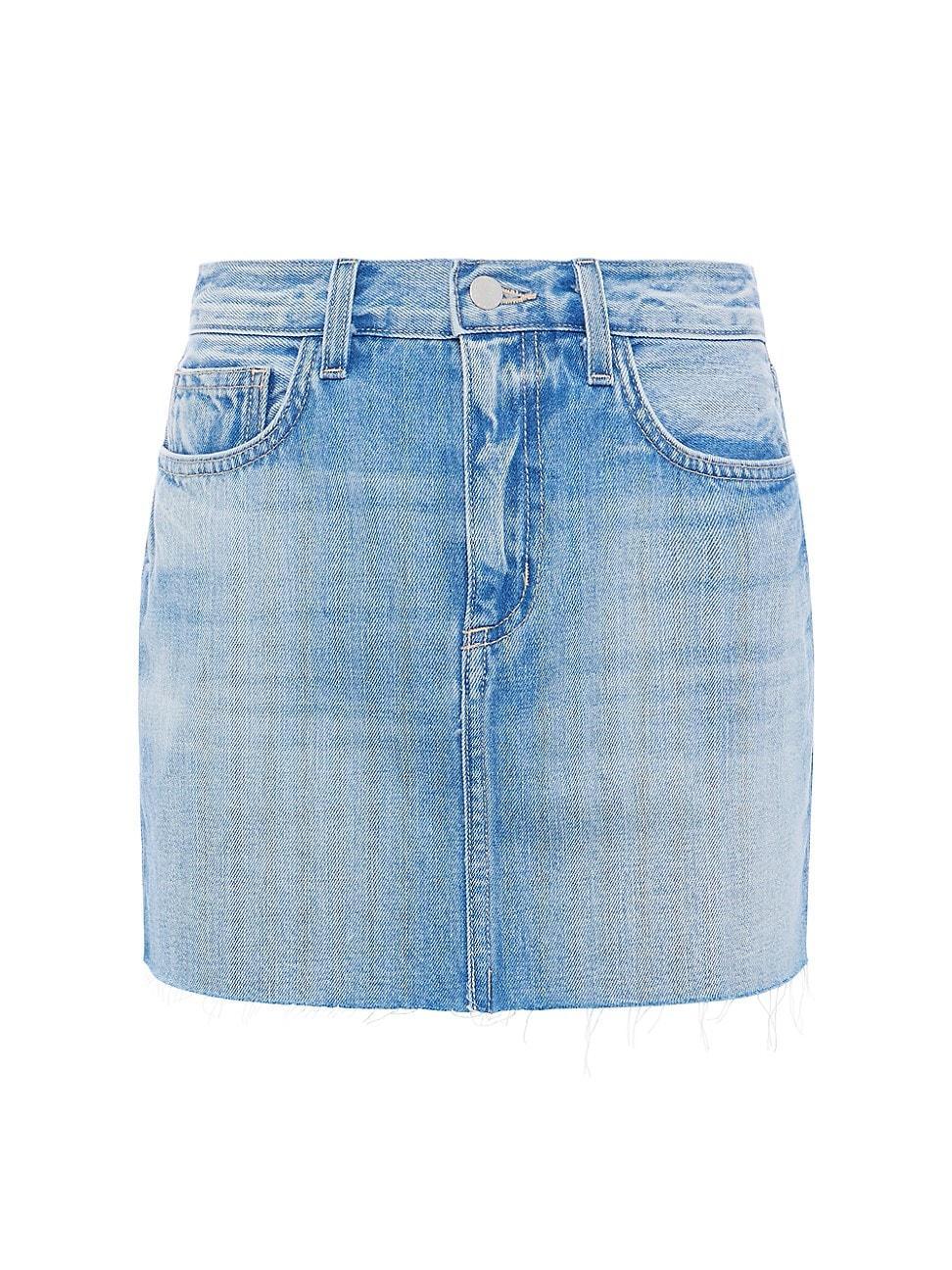 Womens Paris Denim Micro Miniskirt Product Image