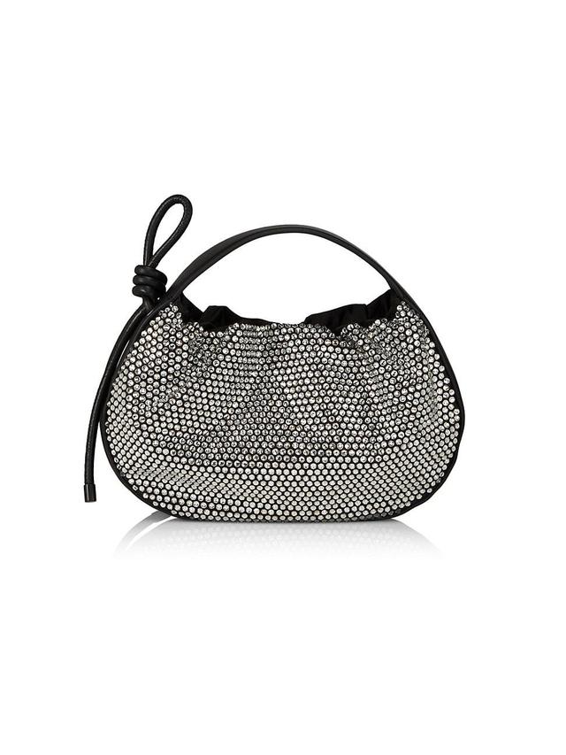 Womens Origami Mini Satin & Crystal Bag Product Image