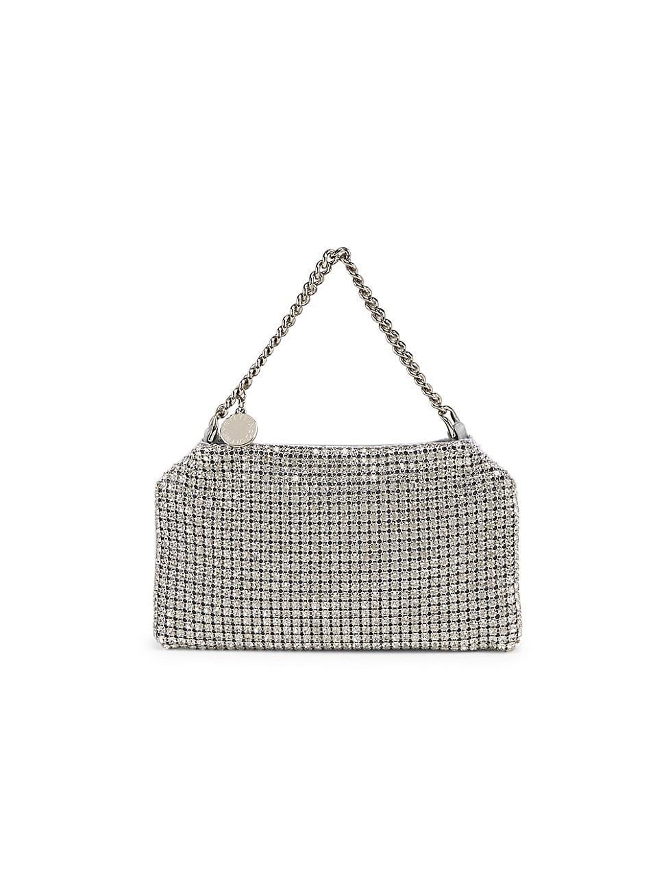 Womens Crystal Mesh Soft Clutch Product Image