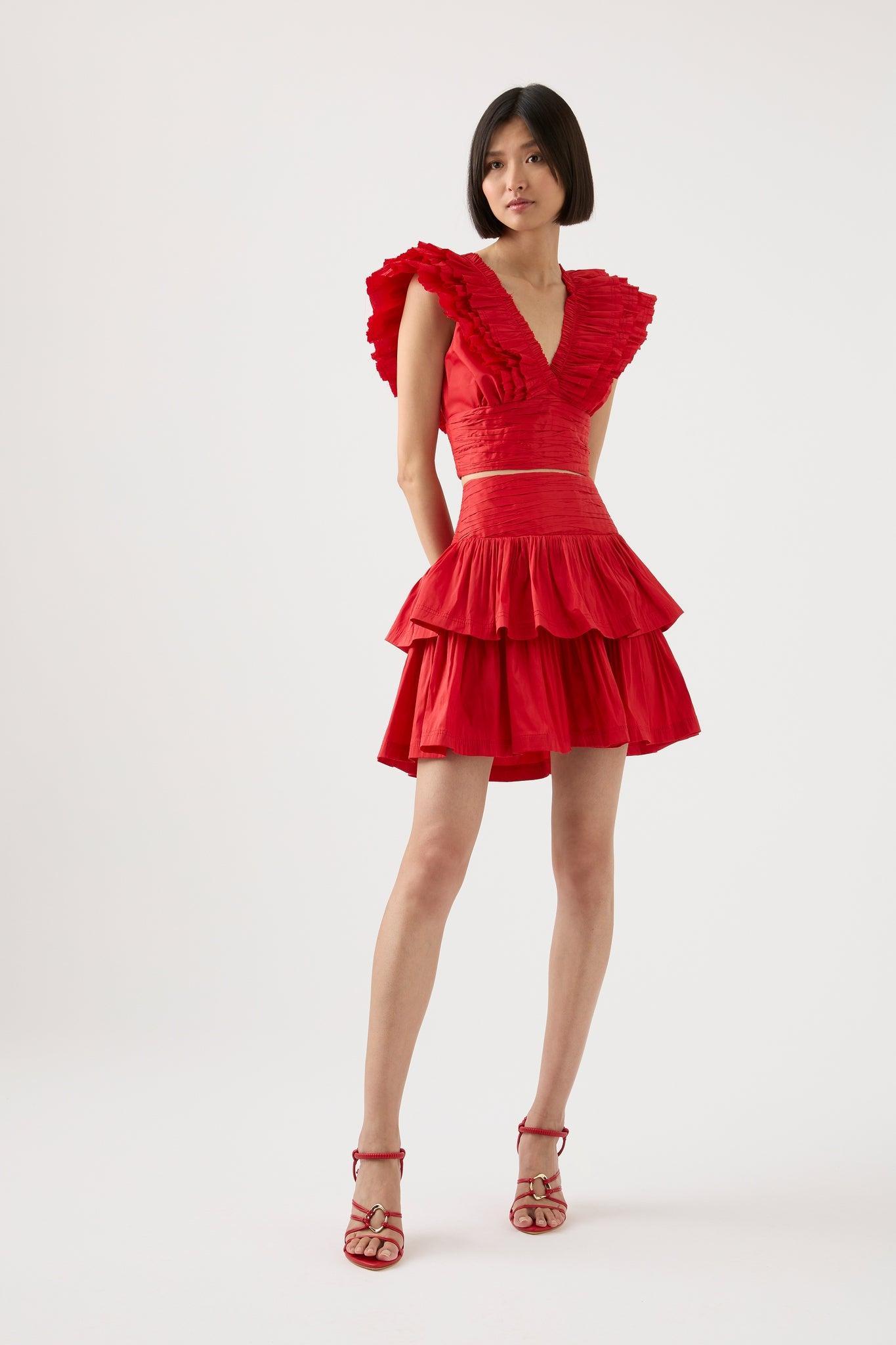 Rhythmic Tiered Frill Skirt Product Image