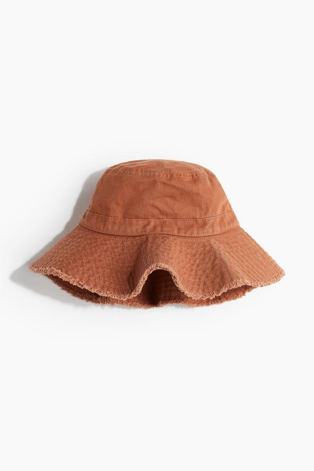 Frayed-edge Cotton Bucket Hat Product Image