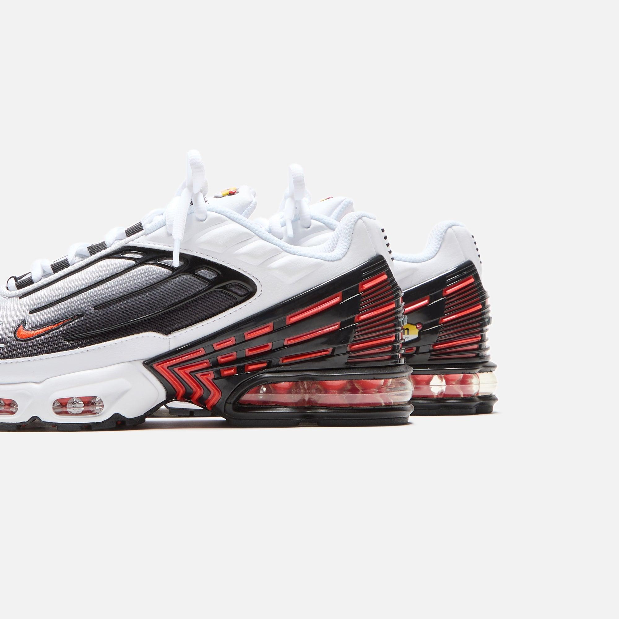 Nike Air Max Plus 3 - White / Team Orange / Black / Gunsmoke Male Product Image