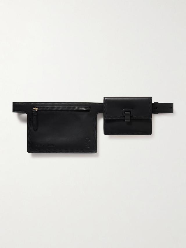 Leather Belt Bag In Black Product Image