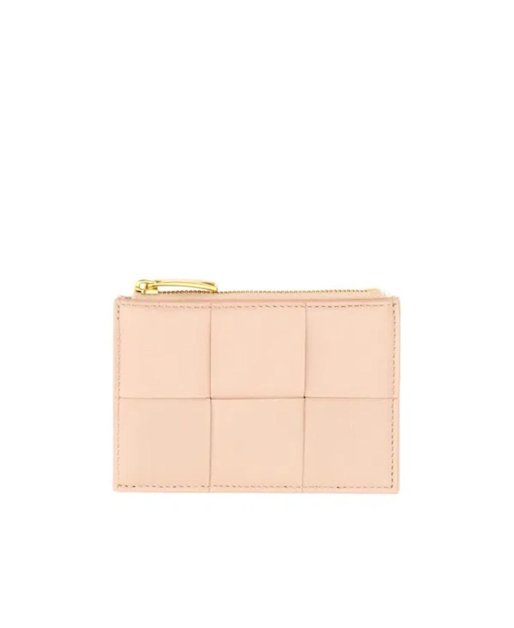 BOTTEGA VENETA Zipper Card Bag In Pink Product Image