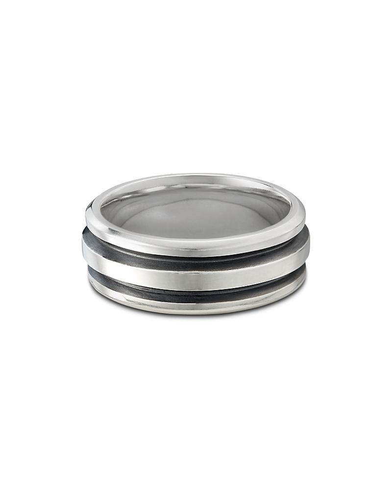 Mens Deco Sterling Silver Ring Product Image