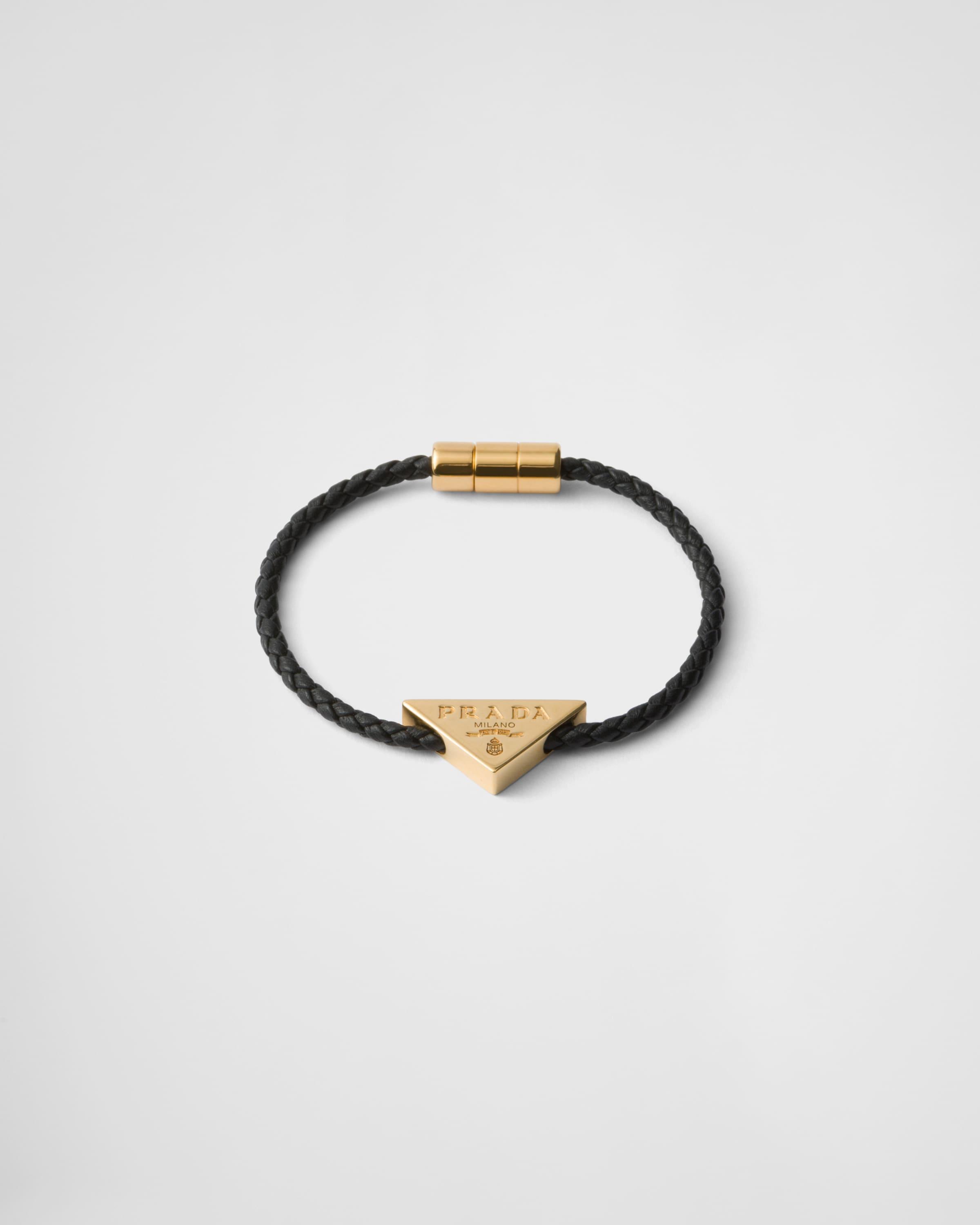 Braided nappa leather bracelet Product Image