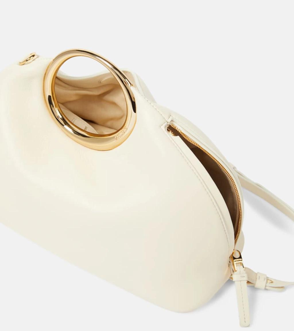 JACQUEMUS Le Calino Leather Tote Bag In White Product Image