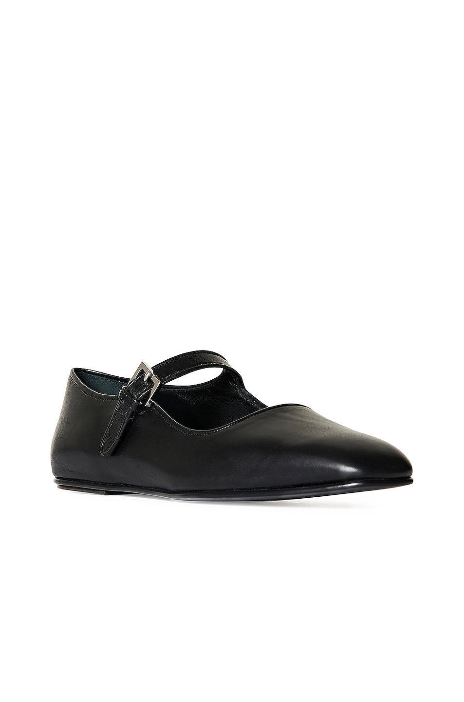 The Row Ava Mary Jane Flats in Black Product Image