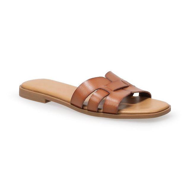 Sonoma Goods For Life Rivka Womens H-Band Sandals Brown Product Image