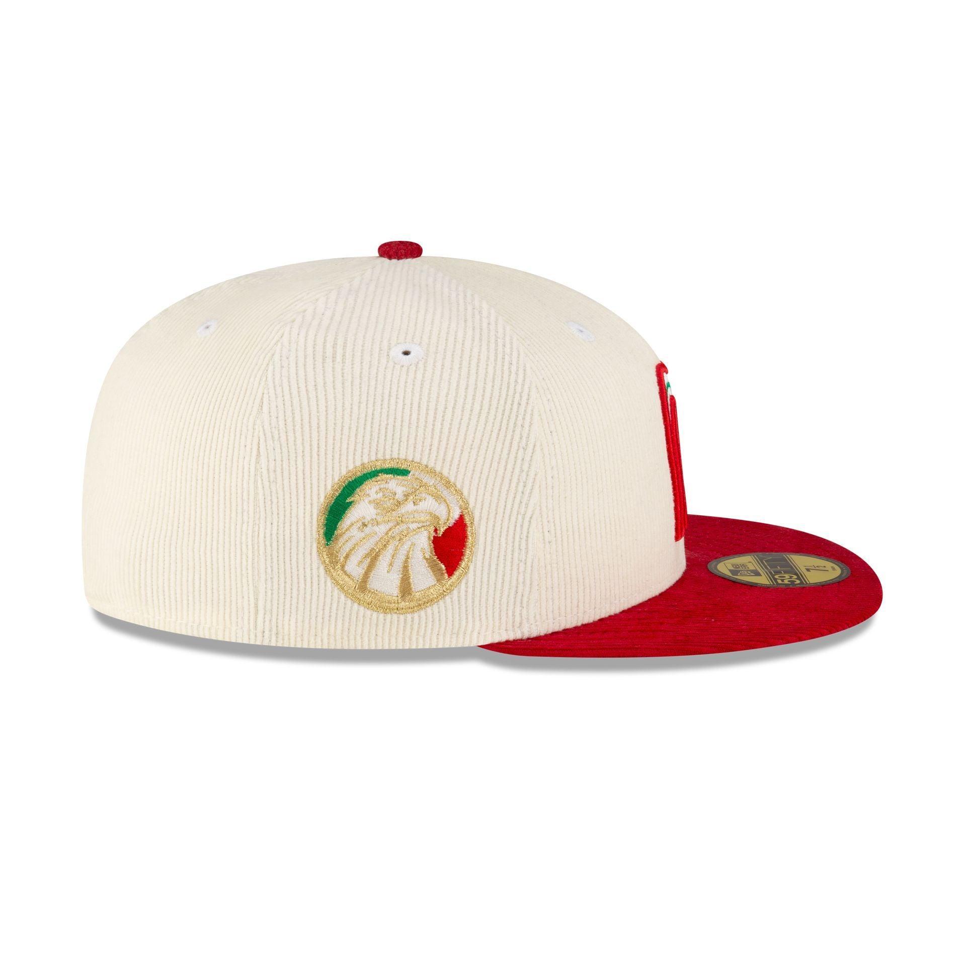 Mexico Baseball Chrome Red Corduroy 59FIFTY Fitted Hat Male Product Image