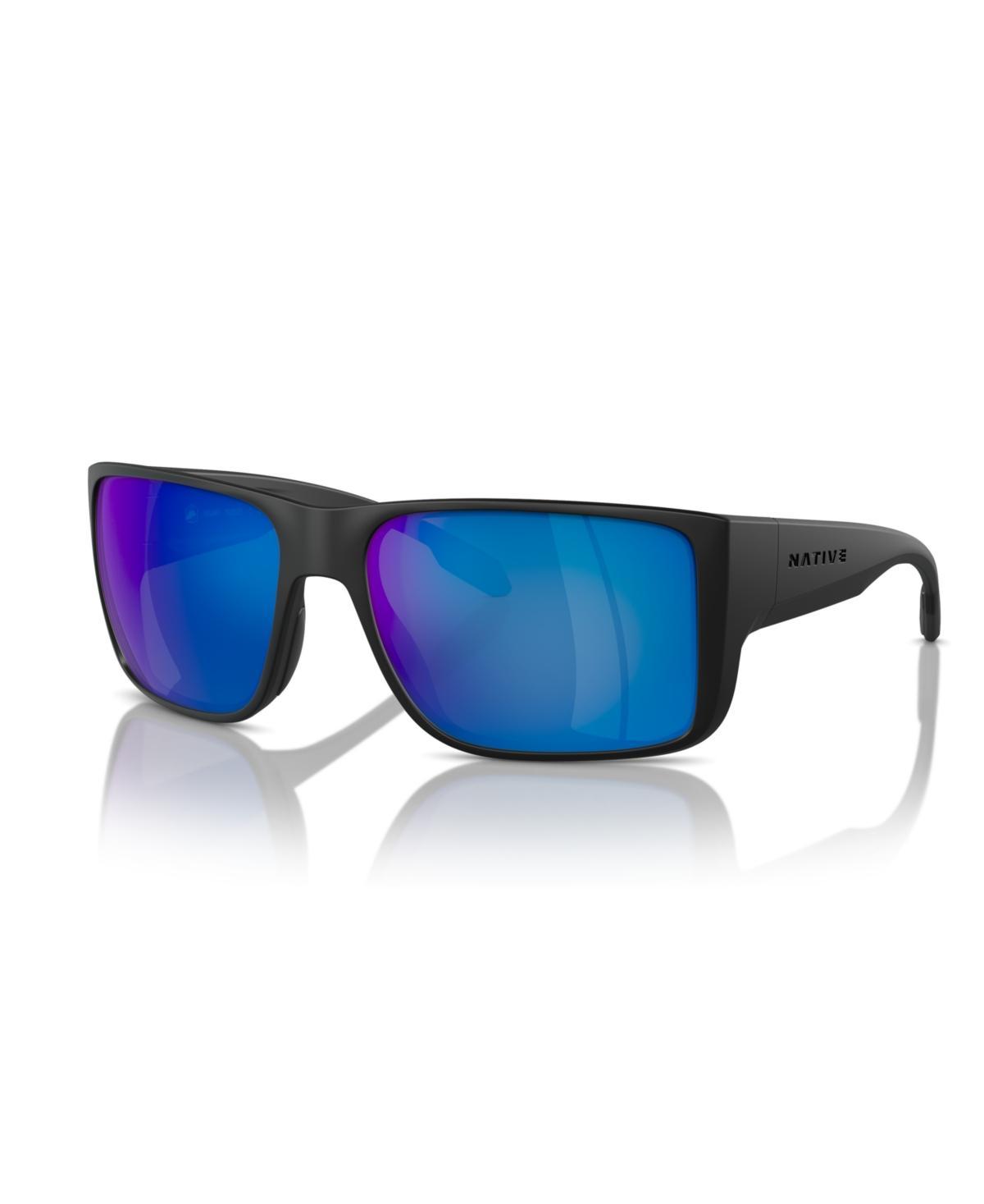 Native Eyewear Mens Polarized Sunglasses, Badlands Xd9045 - Matte Black Product Image