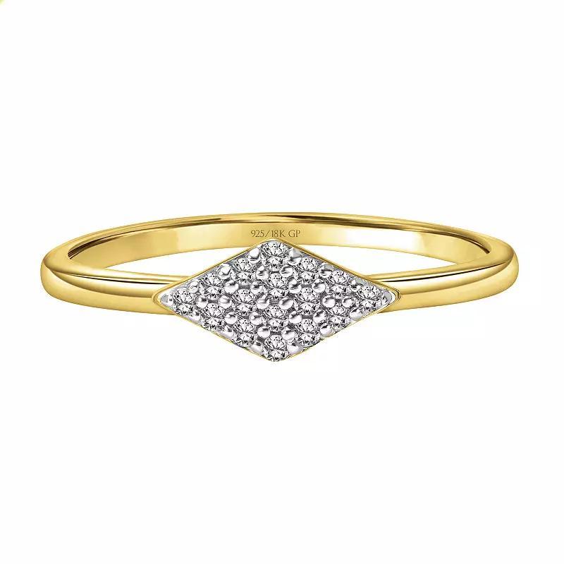 1/10 Carat T.W. Diamond Stackable Band Ring, Womens Two Tone Product Image