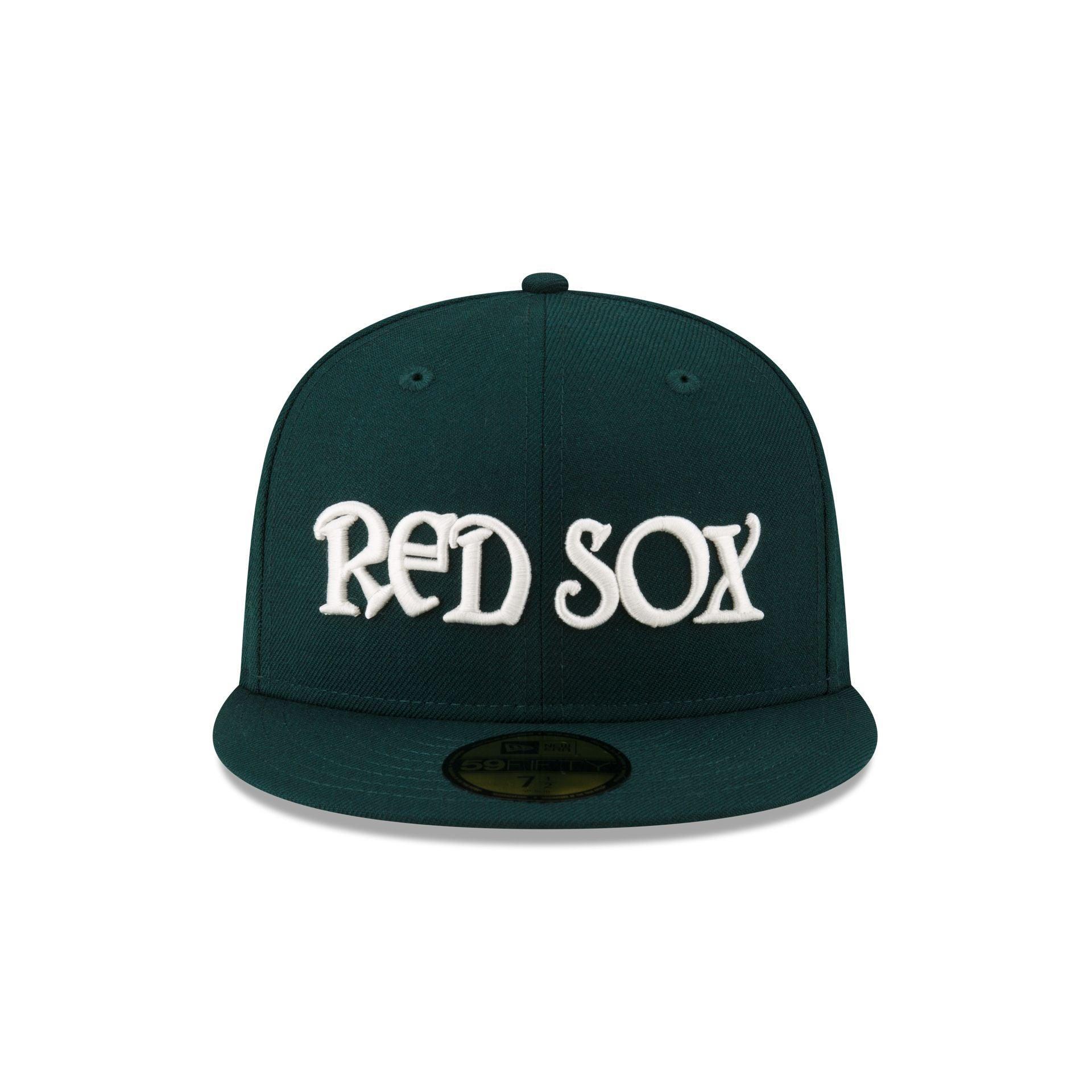 Just Caps Dark Green Wool Boston Red Sox 59FIFTY Fitted Hat Male Product Image