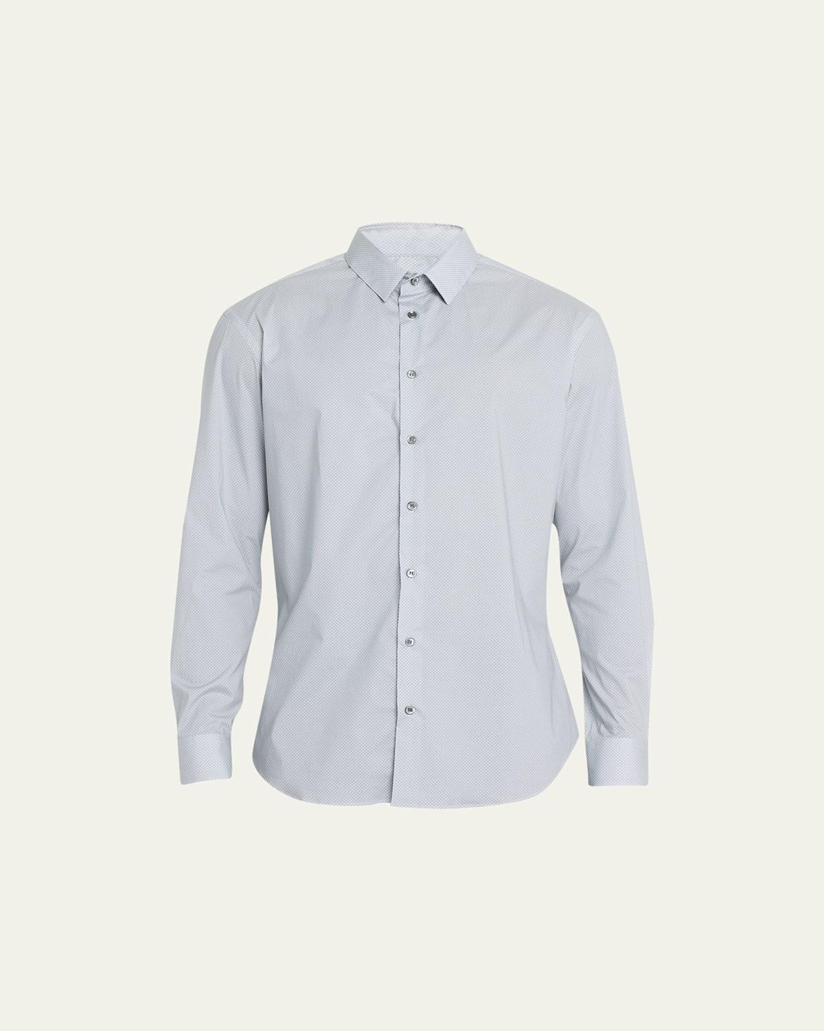 Mens Cotton-Stretch Sport Shirt Product Image