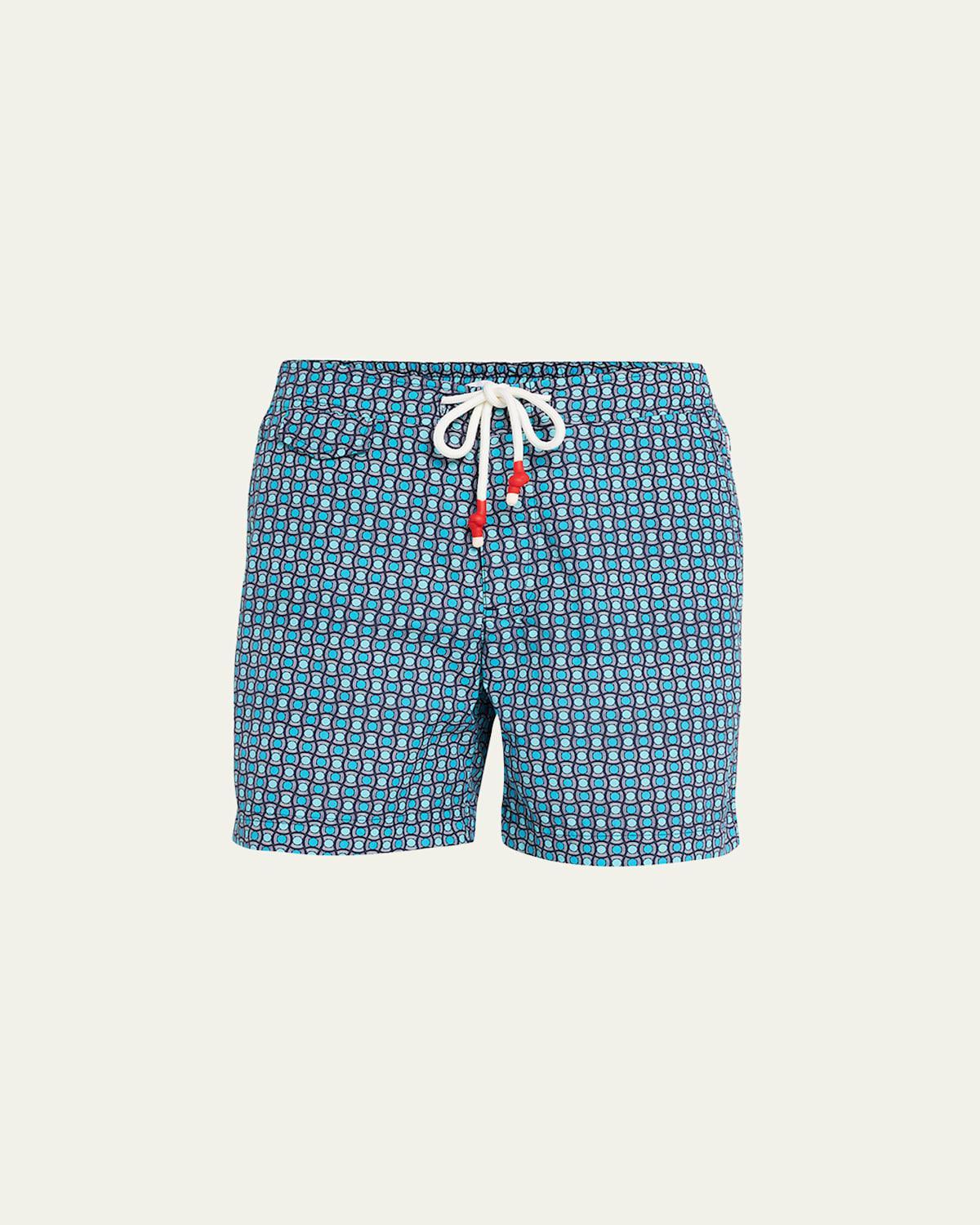 Mens Standard Geometric Swim Trunks Product Image