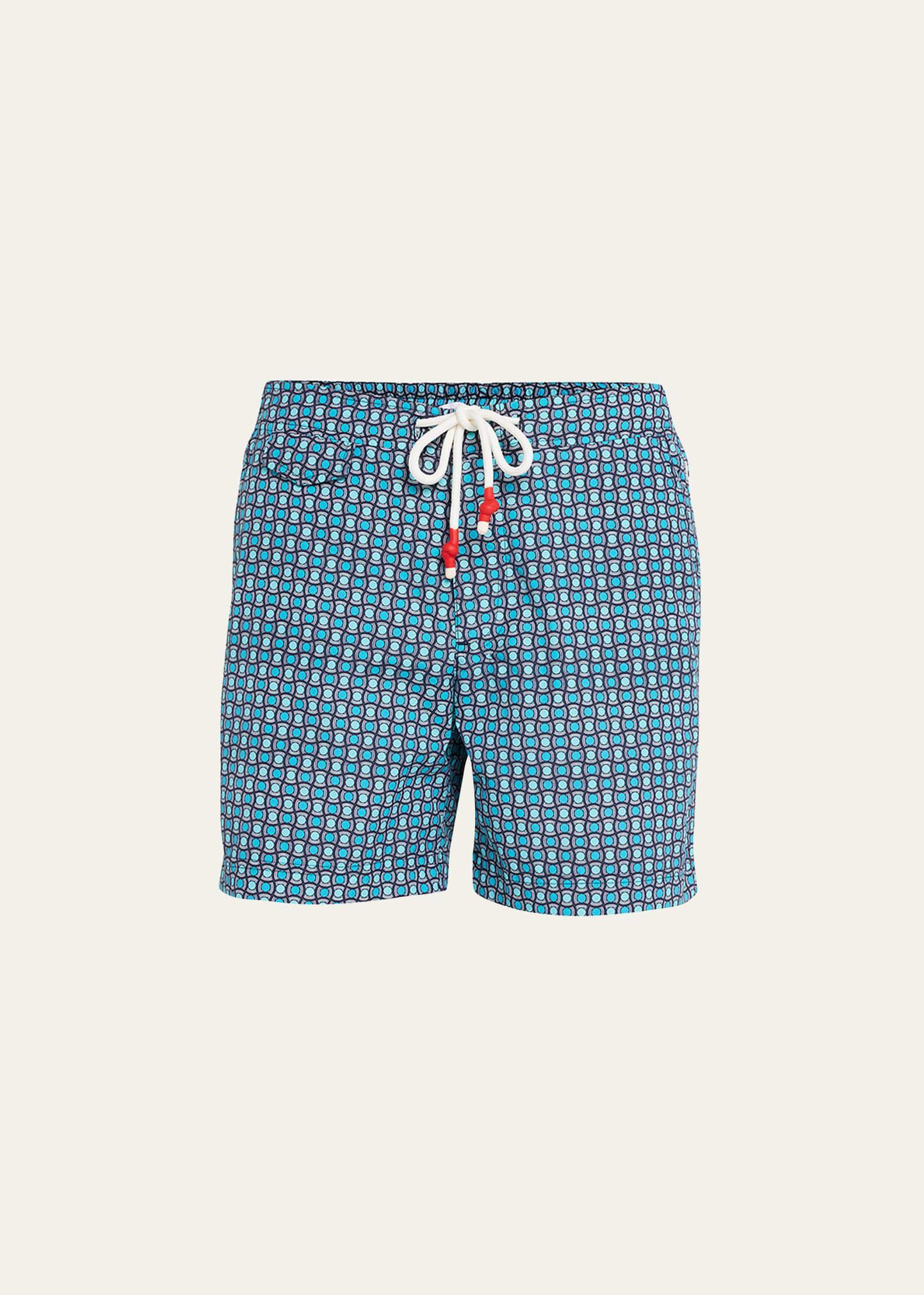 Mens Standard Geometric Swim Trunks Product Image