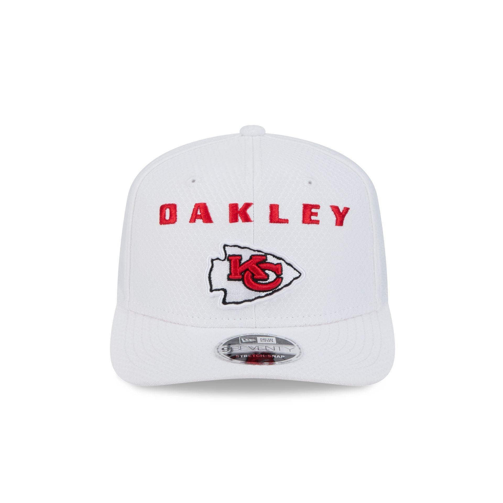 Oakley x Kansas City Chiefs White 9SEVENTY Stretch-Snap Hat Male Product Image