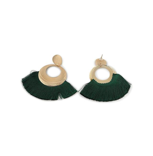 Sohi Womens Tassel Drop Earrings Product Image