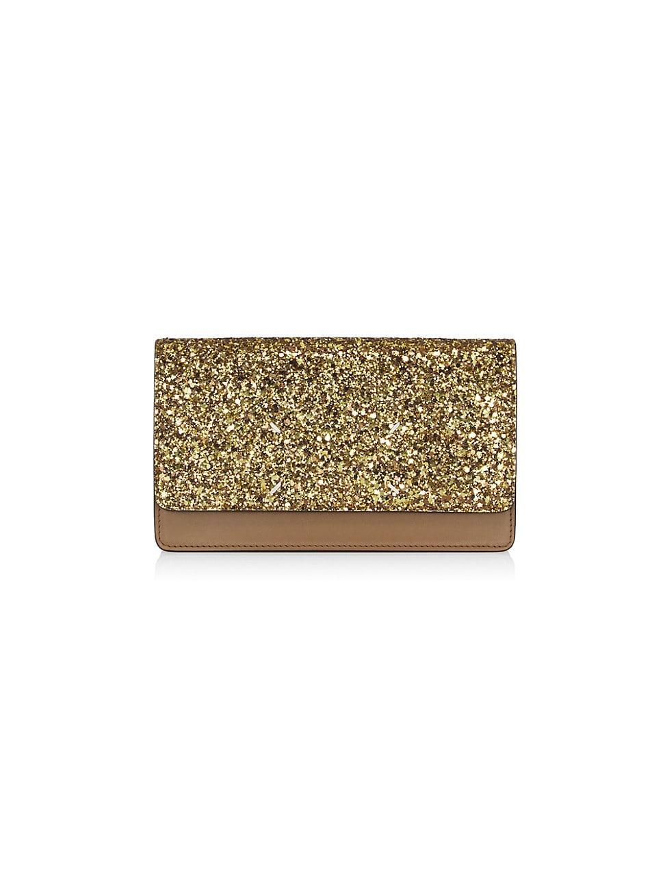 Womens Medium Glitter Wallet-On-Chain Product Image