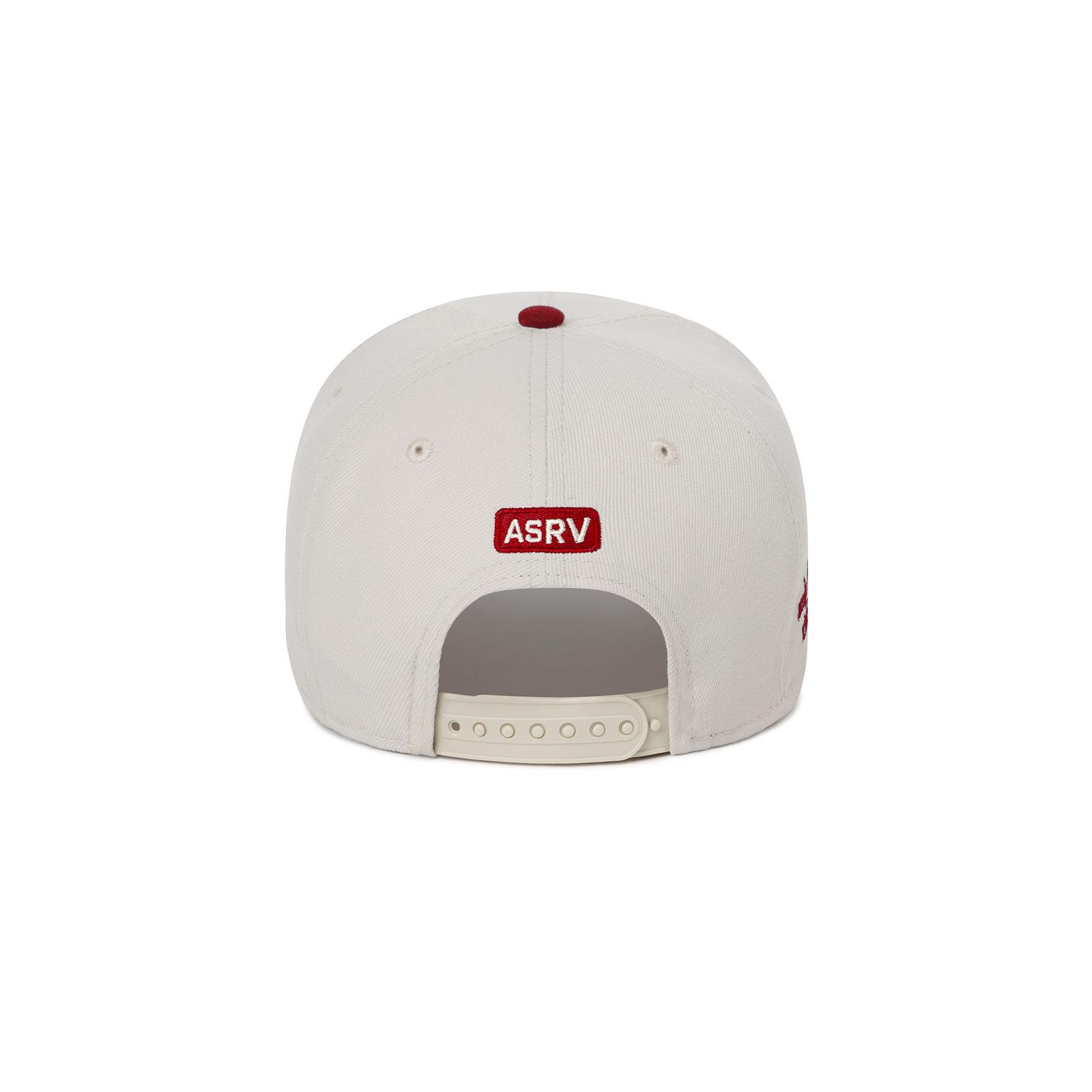 New Era 9Forty A-Frame Hat - Stone/Crimson Two Tone Product Image