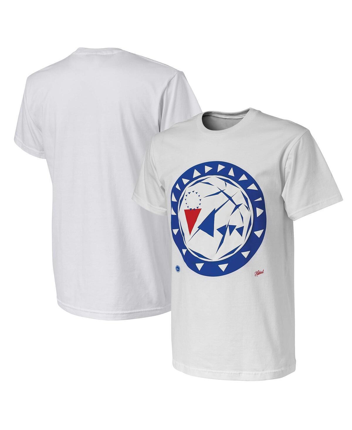 Mens Nba x Naturel White Philadelphia 76ers No Caller Id T-shirt Product Image