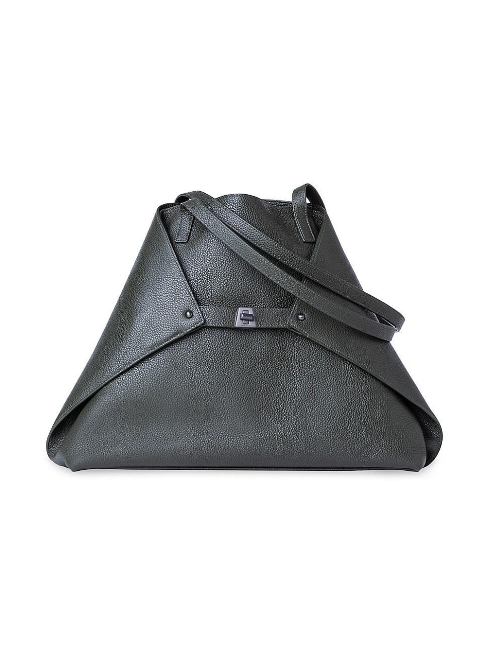 Womens Medium Ai Leather Shoulder Bag Product Image