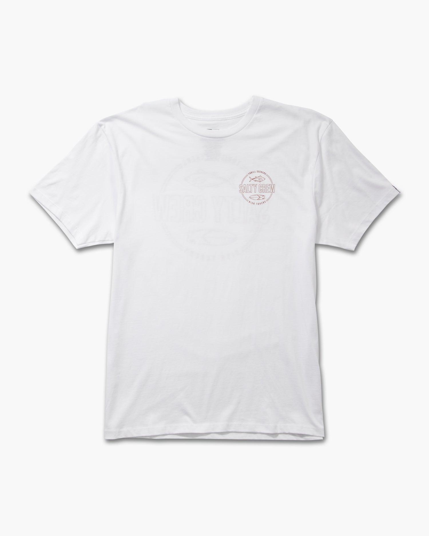 Outlined Premium Tee - White Male Product Image