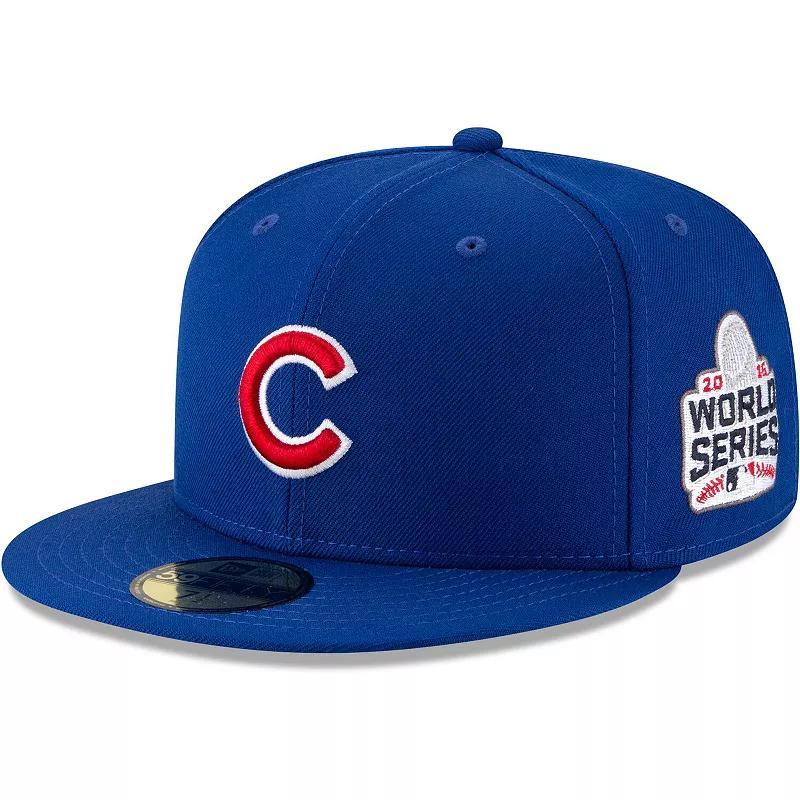 Mens New Era Royal Chicago Cubs 2016 World Series Wool 59FIFTY Fitted Hat Product Image