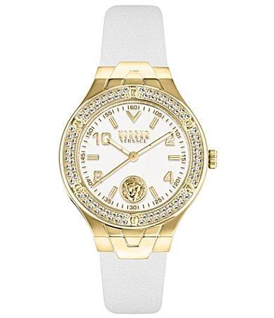 Versace Versus Versace Womens Vittoria Crystal Analog Two Tone Stainless Steel Bracelet Watch Product Image