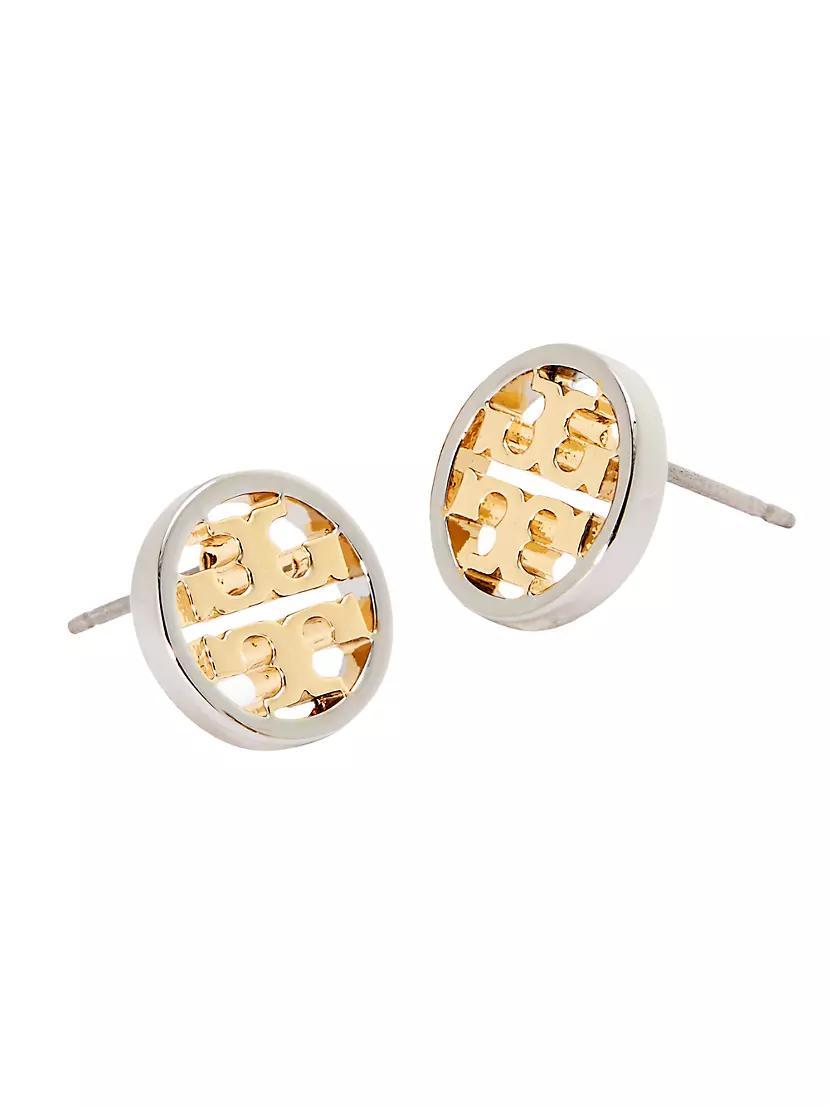 Miller Two-Tone 18K Gold-Plated & Silvertone Stud Earrings Product Image