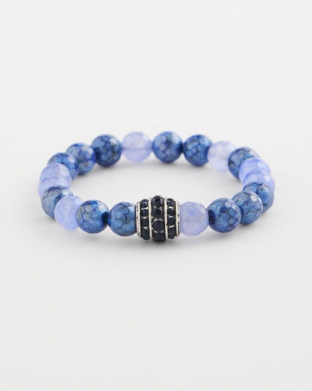 Blue Beaded Pavé Bracelet   Chico's - Blue - Women Product Image