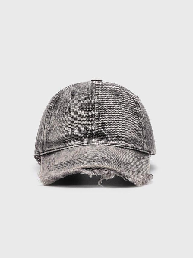 Fringe Washed Denim Cap Product Image