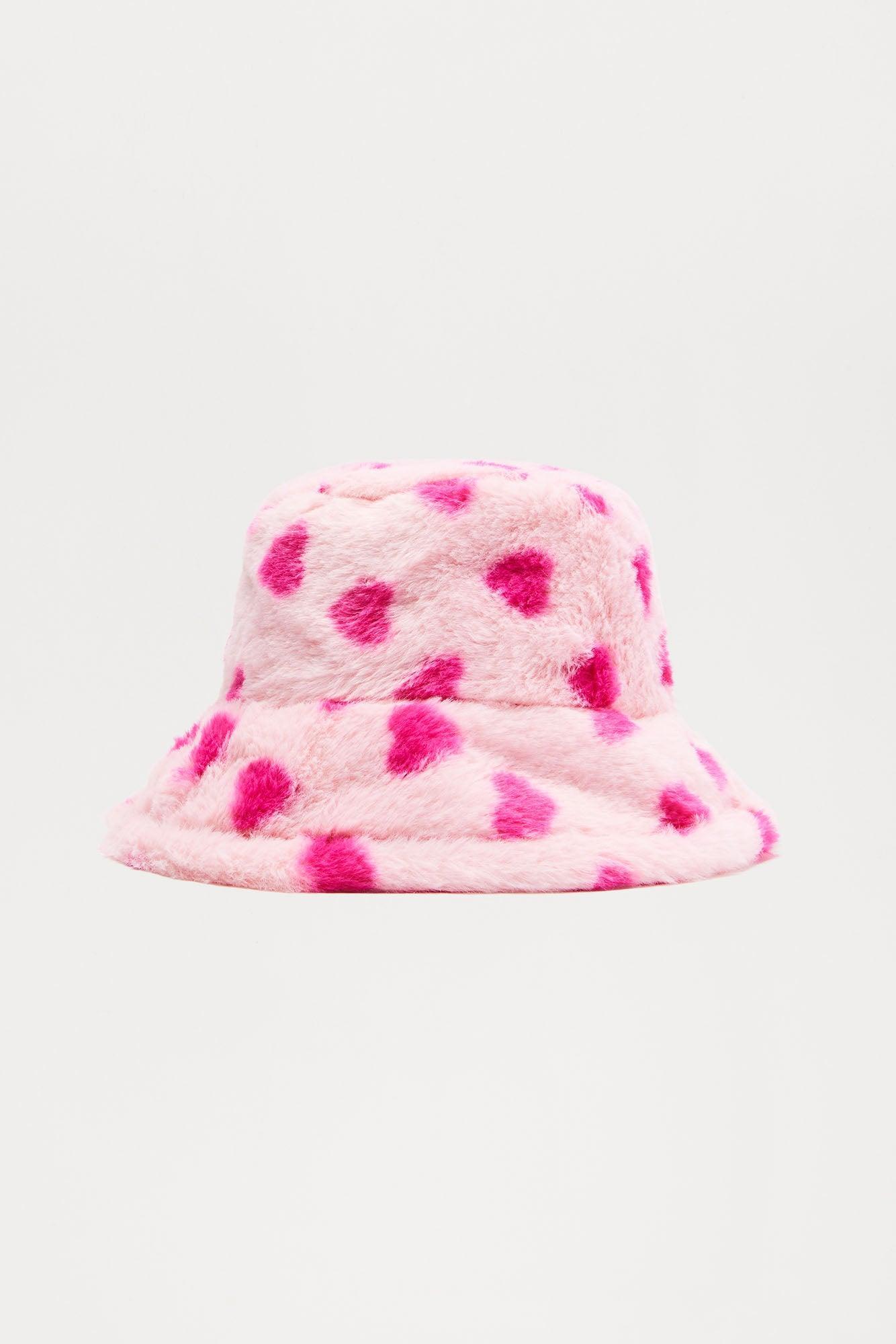 Cuddly Cupid Bucket Hat - Pink Product Image