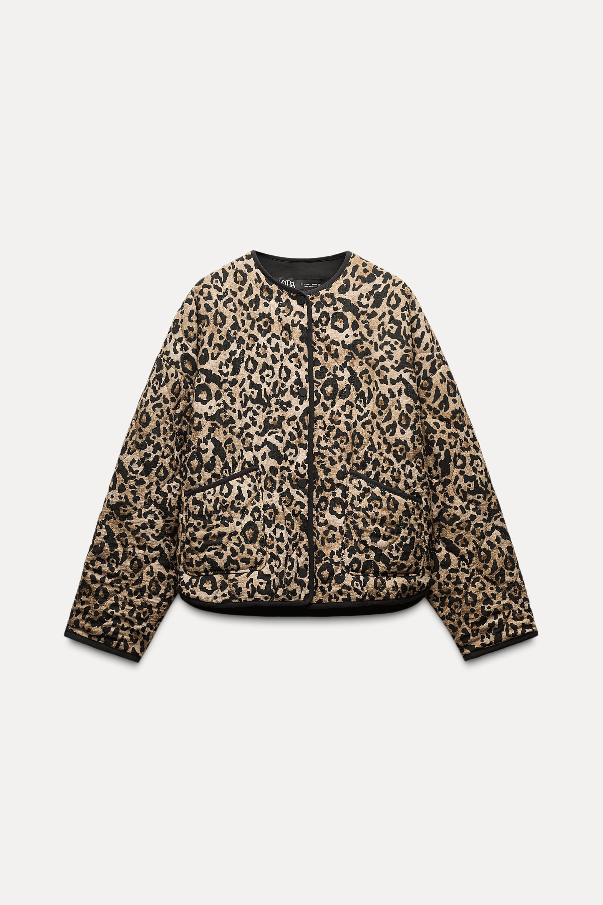 ANIMAL PRINT PUFFER JACKET Product Image