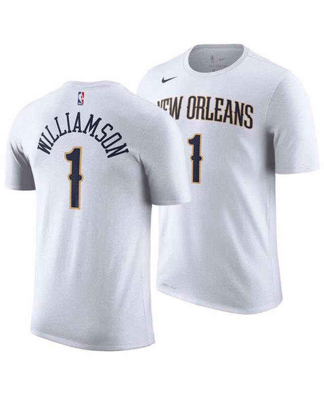 Mens Zion Williamson Navy New Orleans Pelicans 2019,2020 Name & Number Performance T-shirt Product Image