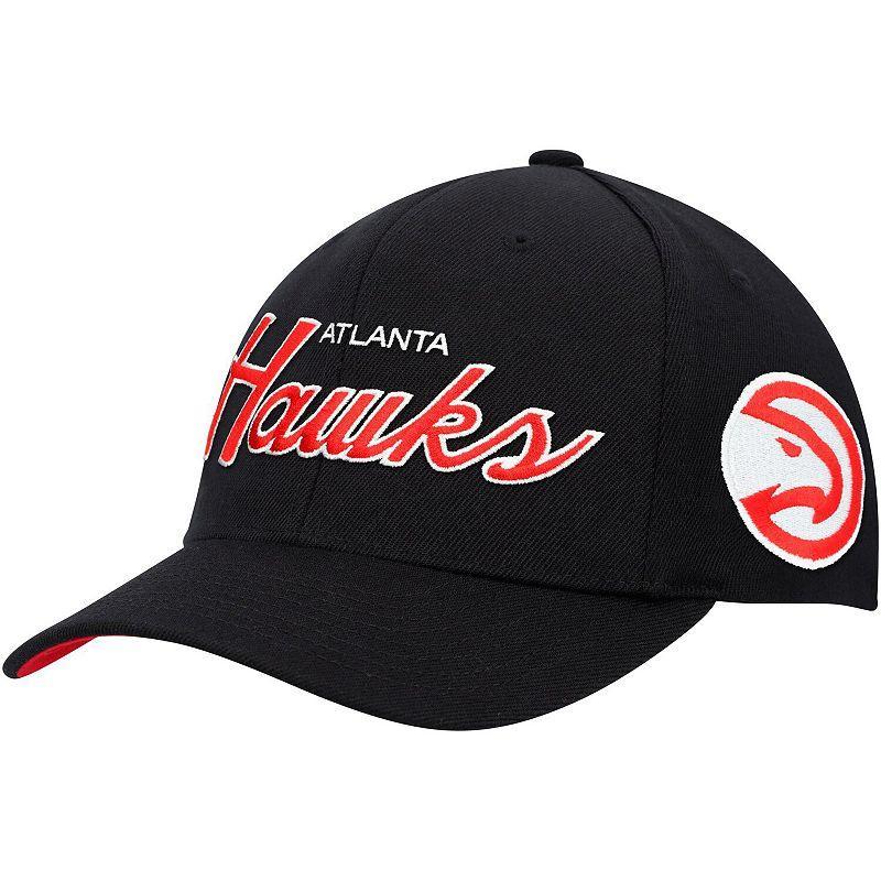 Mens Mitchell & Ness Atlanta Hawks MVP Team Script 2.0 Stretch Snapback Hat Product Image