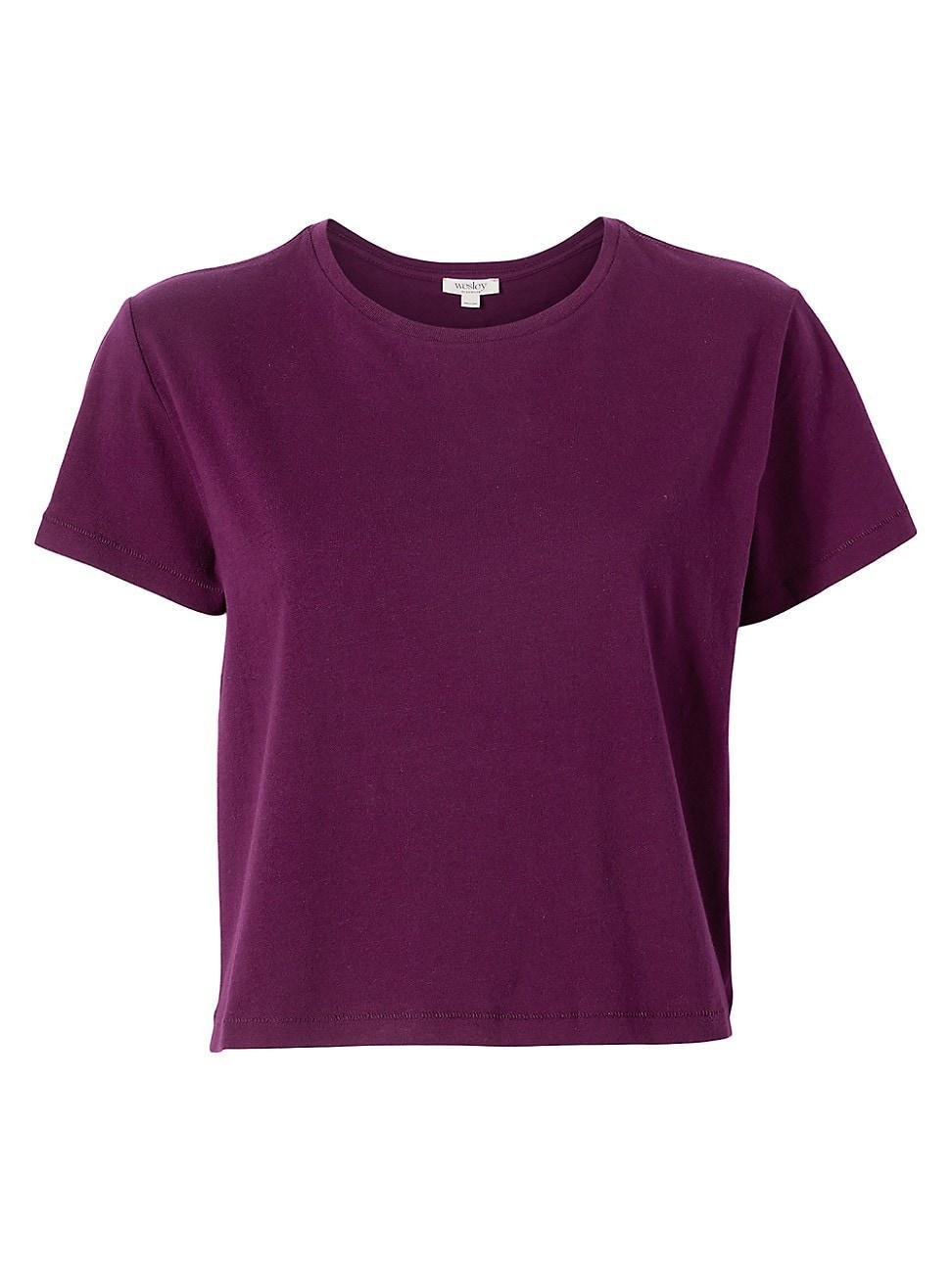 Womens Wesley Bowery Boxy Weekend Cotton Crop Tee Product Image