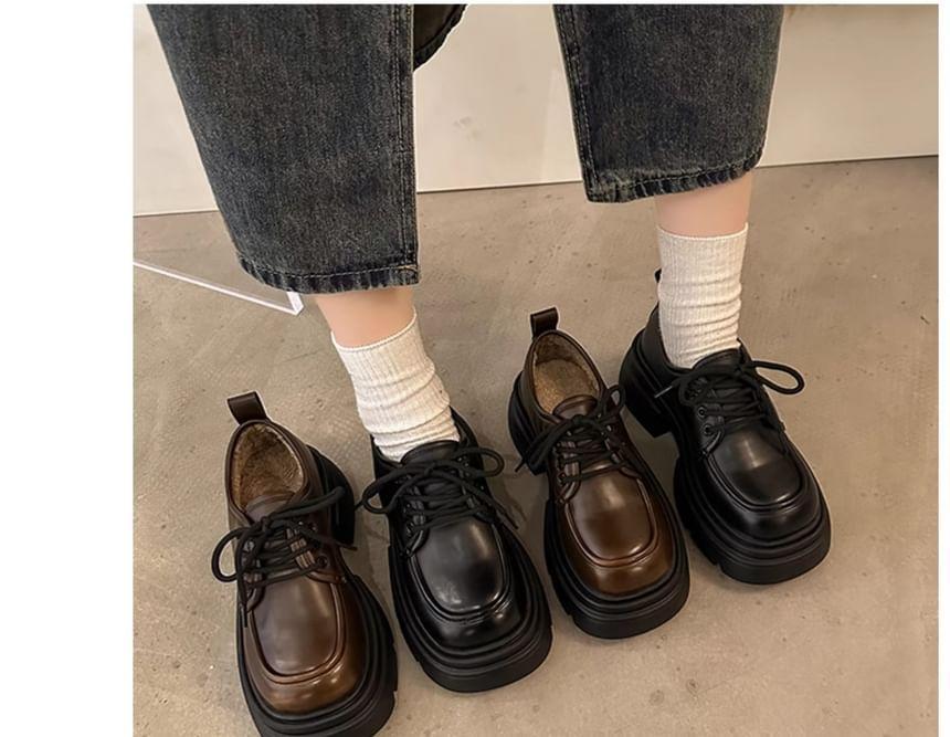 Platform Lace-Up Oxfords Product Image