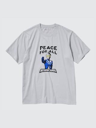 Peace For All Short-Sleeve Graphic T-Shirt (Ultraman) Light Gray XS UNIQLO US Product Image