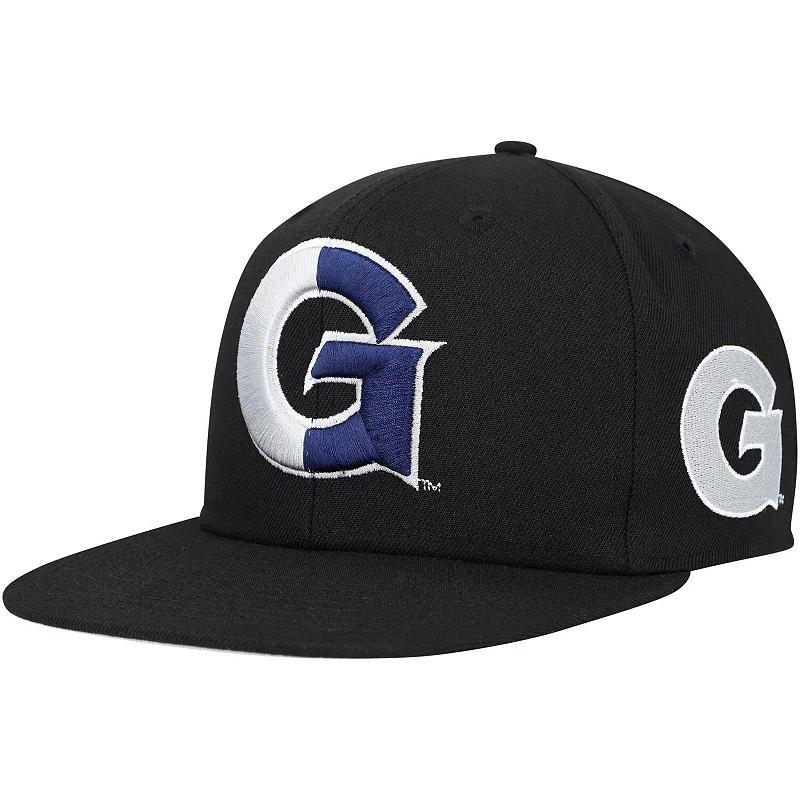 Mens Mitchell & Ness Black Georgetown Hoyas Lifestyle Fitted Hat Product Image