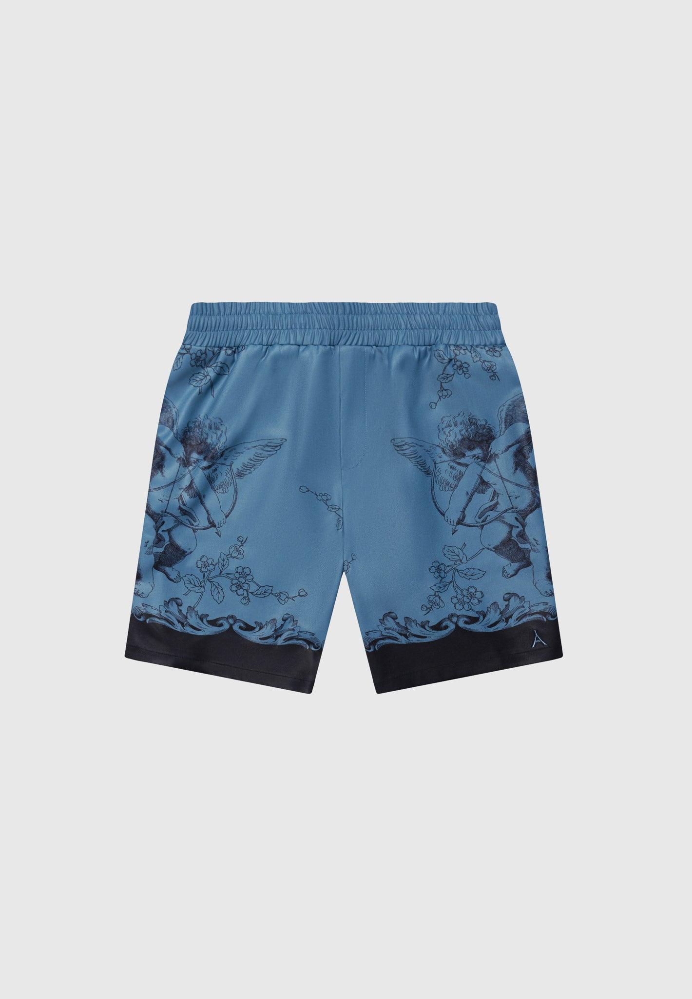 Baroque Shorts - Blue/Black Male Product Image