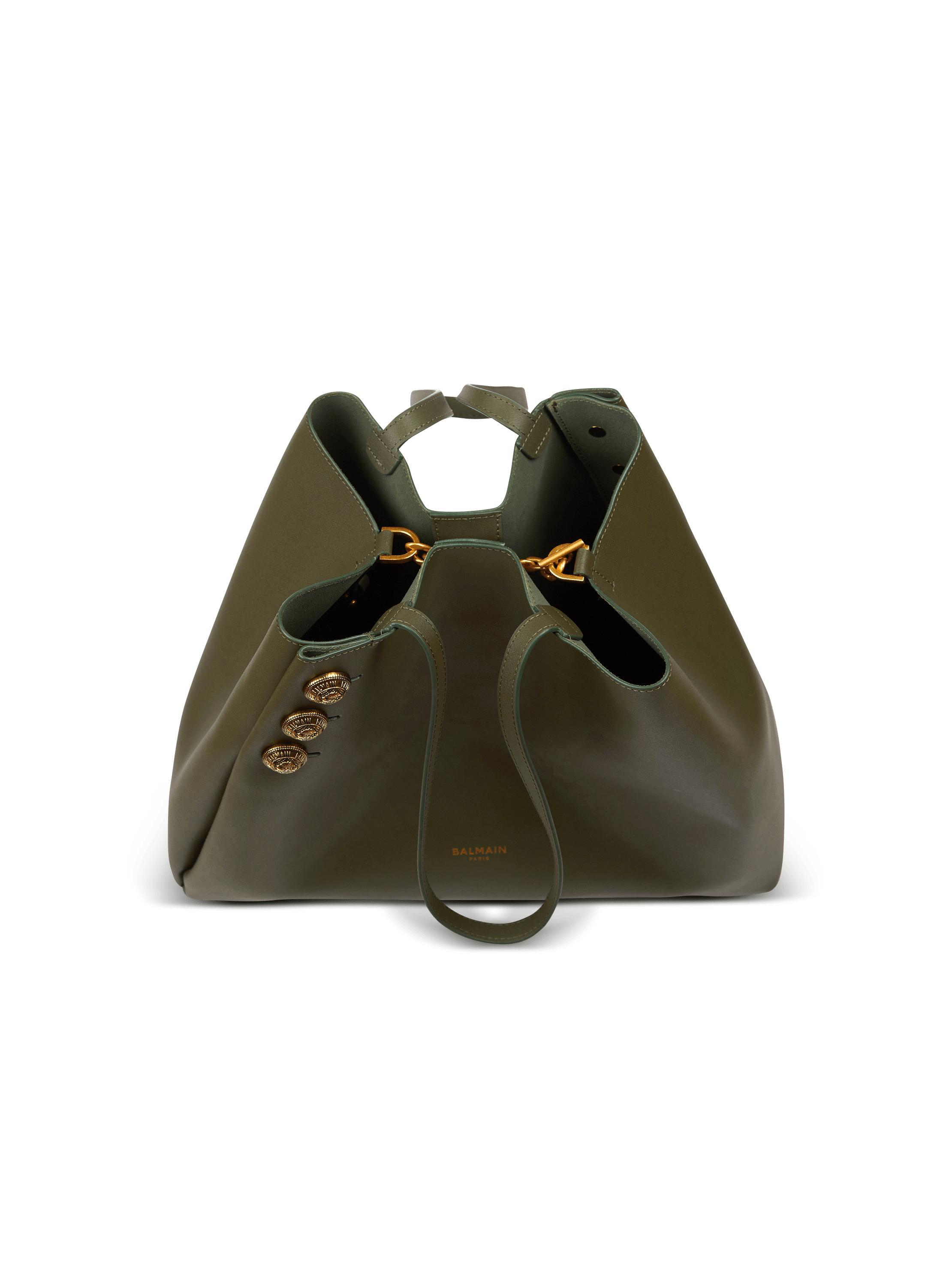 Emblème leather tote bag Product Image