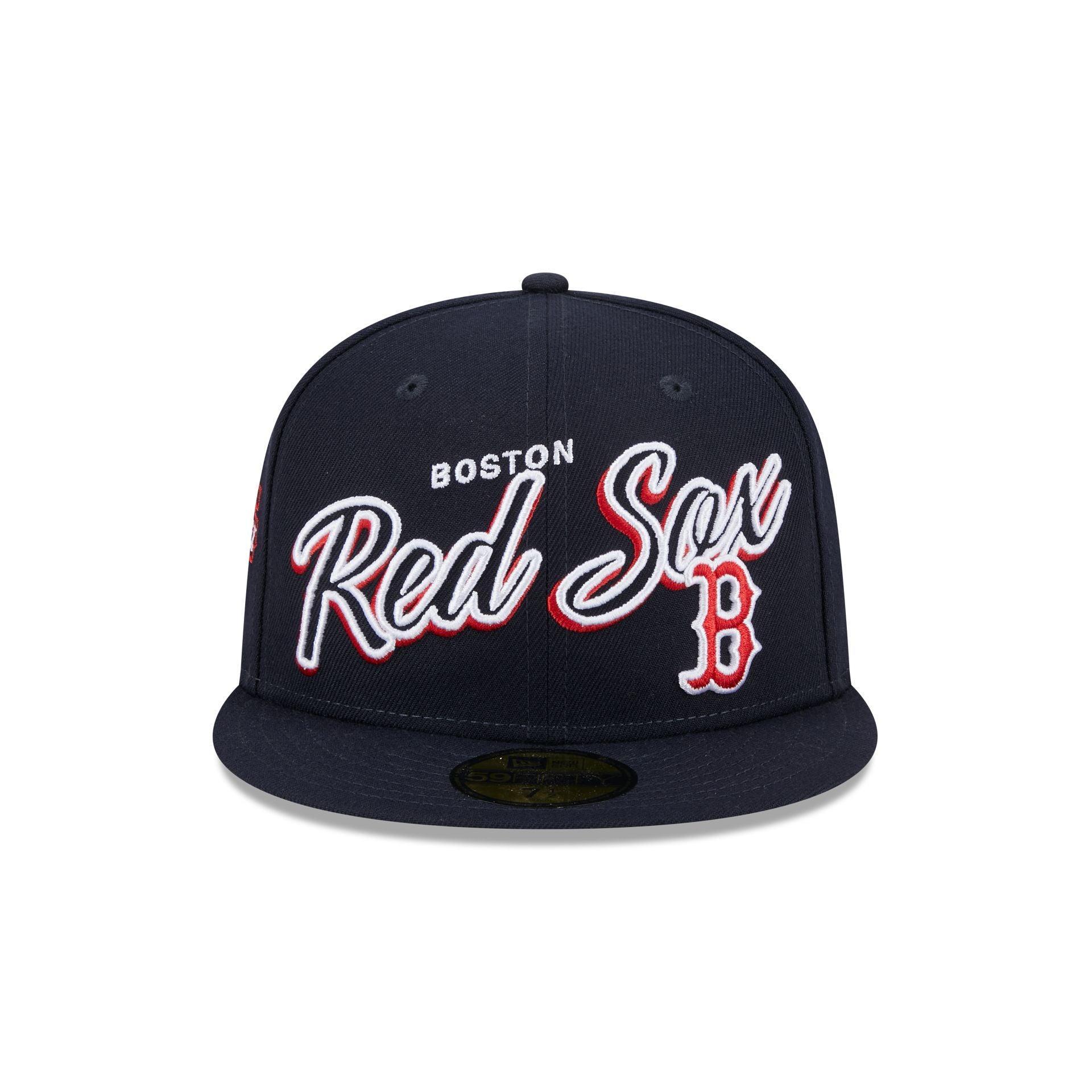 Boston Red Sox Script Sided 59FIFTY Fitted Hat Male Product Image