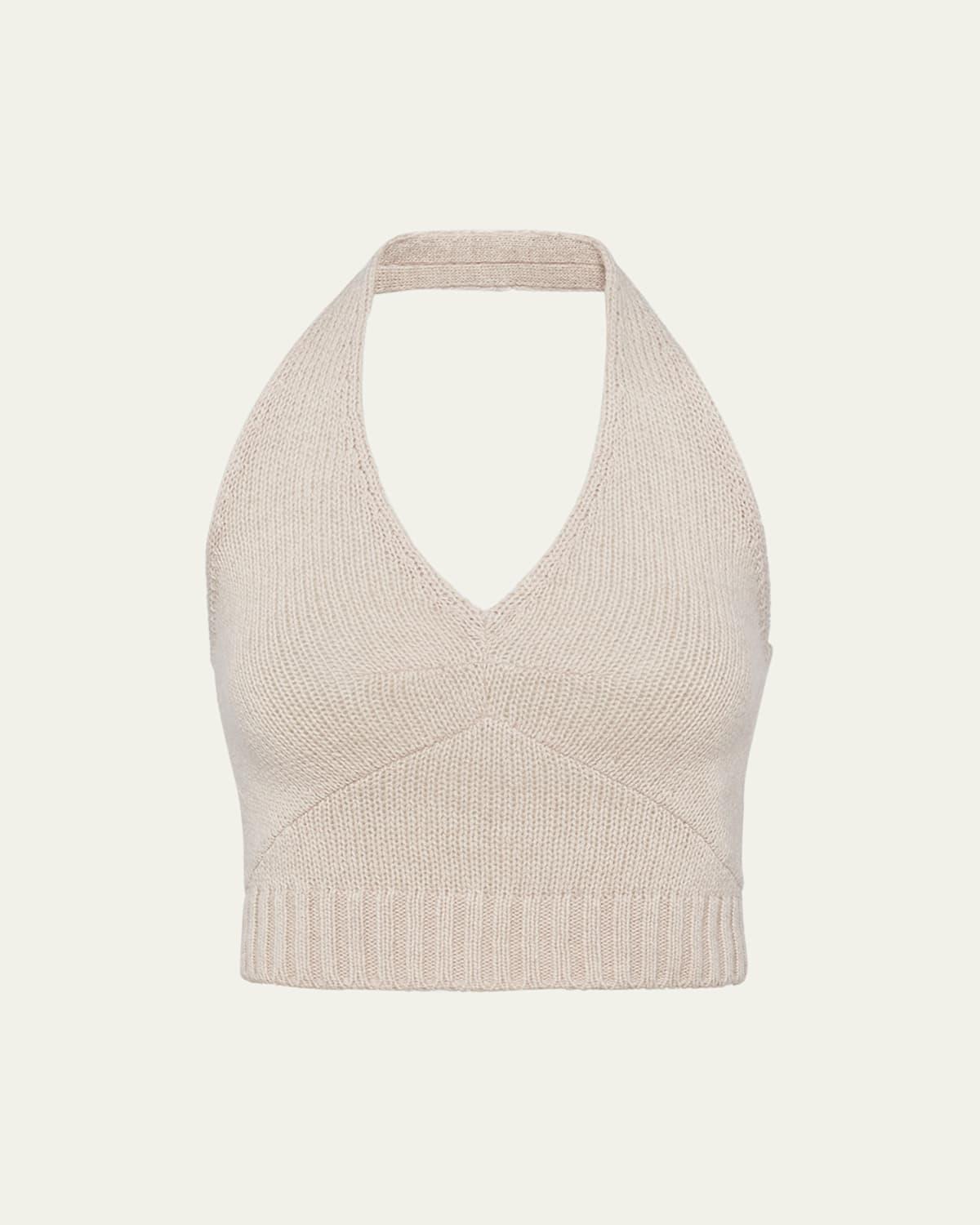 Halter Cashmere Wool Top Product Image