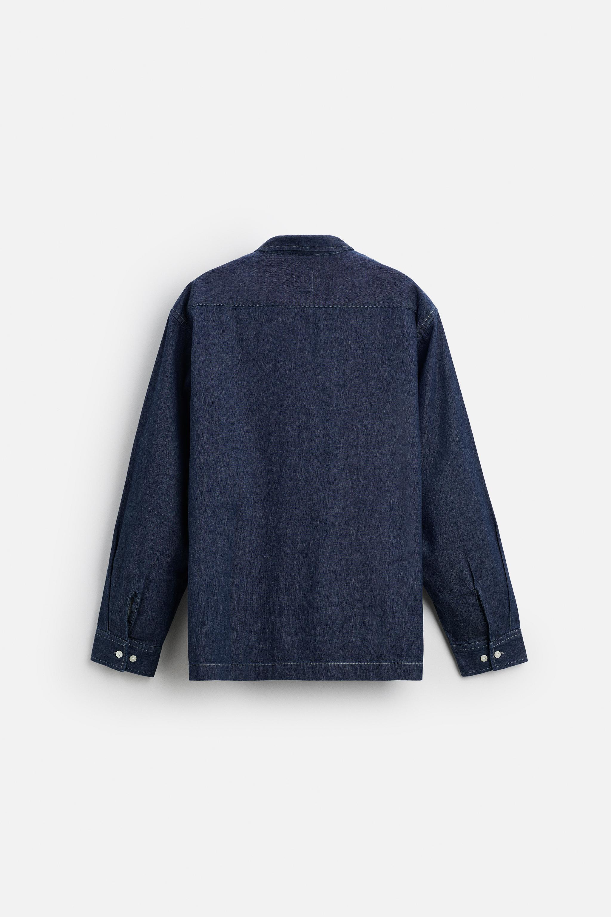 DENIM SHIRT WITH POCKETS Product Image