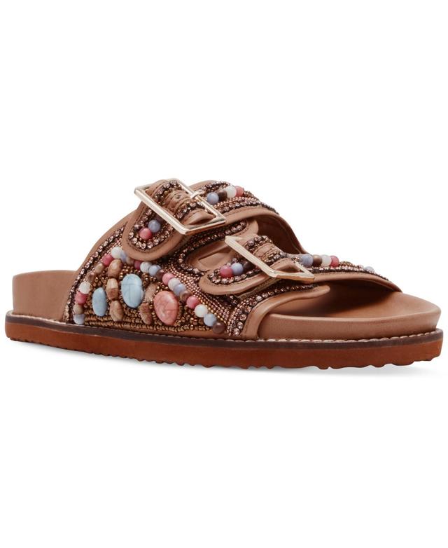 Steve Madden Womens Cabo Embellished Footbed Sandals Product Image