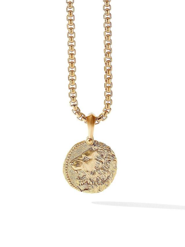 Mens Leo Amulet in 18K Yellow Gold Product Image