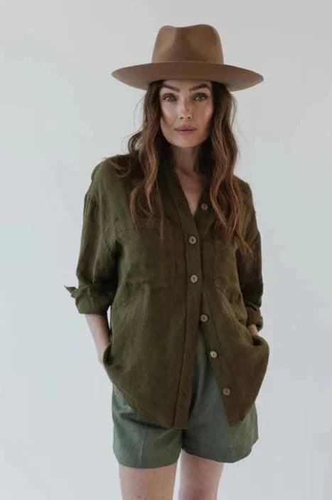 Gigi Pip Ava Fedora in Brown Product Image