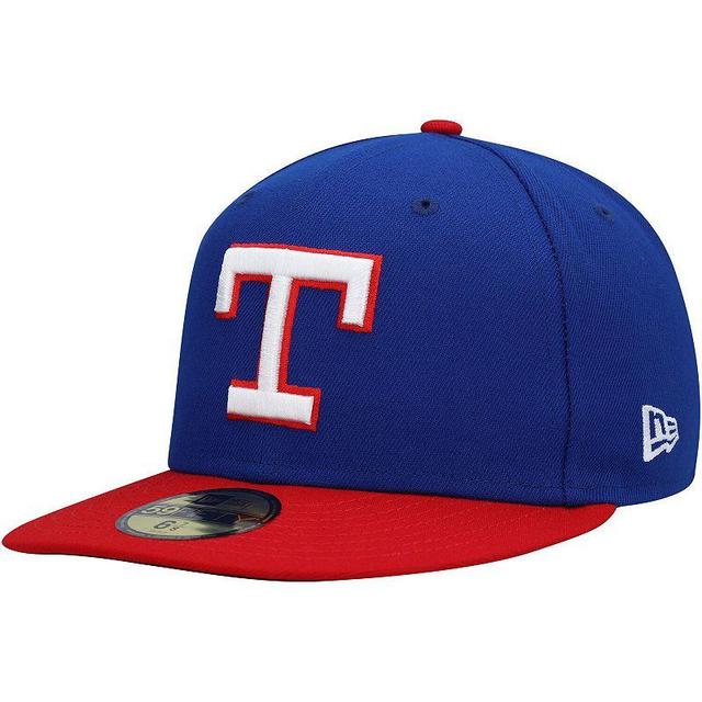 Mens New Era Royal Texas Rangers Cooperstown Collection Turn Back The Clock 59FIFTY Fitted Hat Product Image