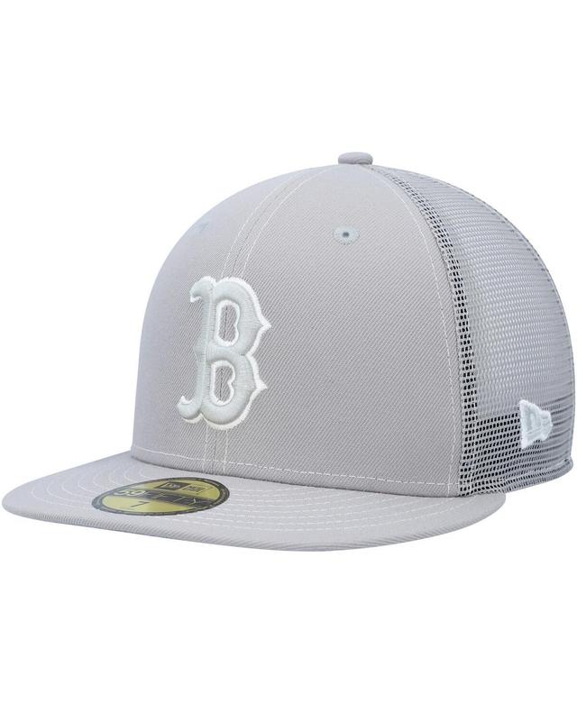 Mens New Era Gray Boston Red Sox 2023 On-Field Batting Practice 59FIFTY Fitted Hat Product Image